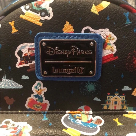 Disneyland Loungefly Disney Parks Backpack AOP - Picture 2 of 3